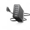 Cellularline USB Seyahat Şarj Adaptörü 5 Çıkışlı 8.2A-Siyah Orjinal Resim